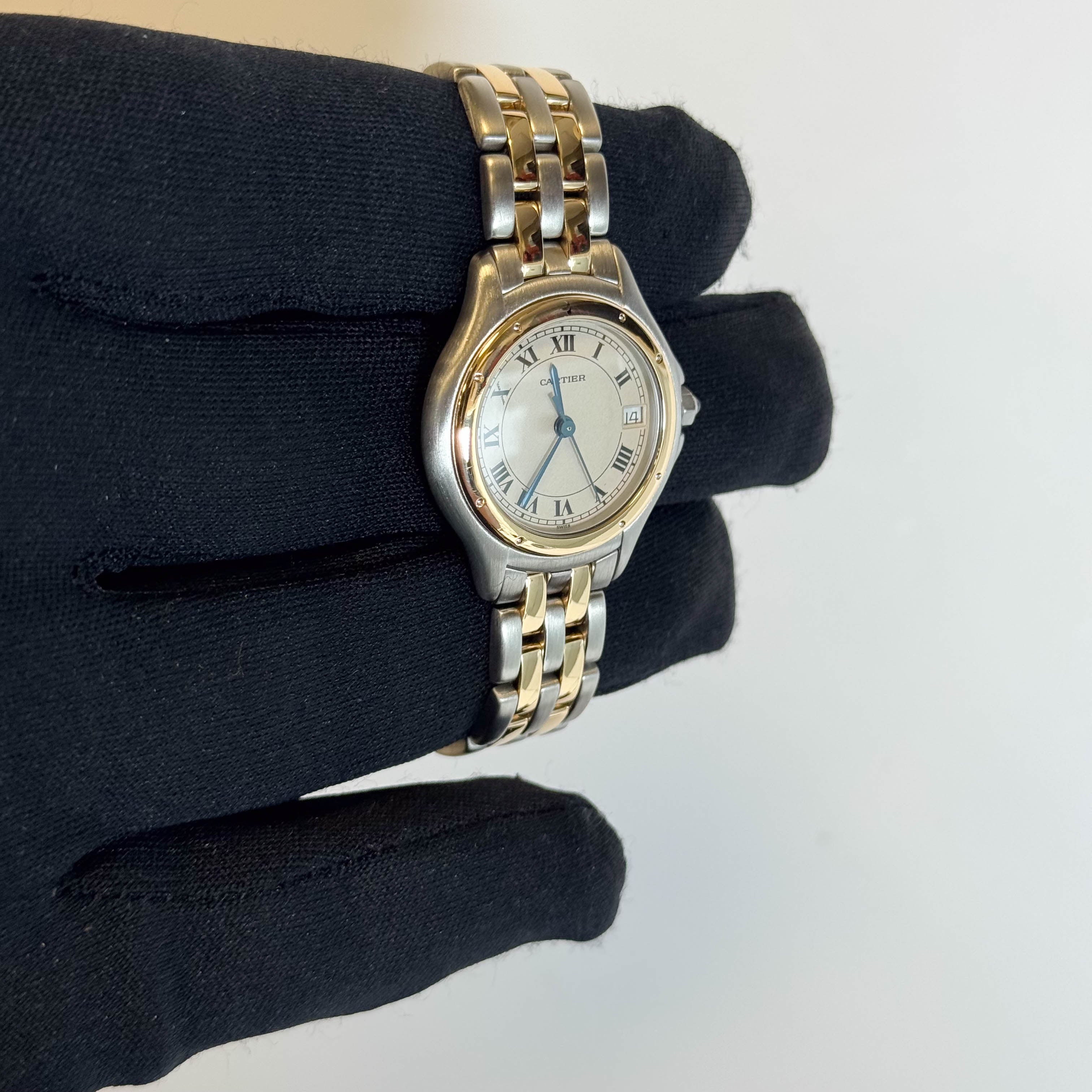 Cartier Cougar 26mm Ivory Dial Watch Ref# W35005B6