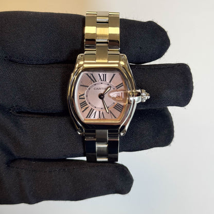 Cartier Roadster 31mm Pink Dial Watch Ref# W62017V3
