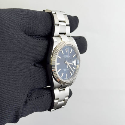 Rolex Datejust 41mm Blue Dial Watch Ref# 126334