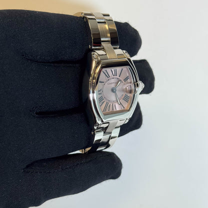 Cartier Roadster 31mm Pink Dial Watch Ref# W62017V3