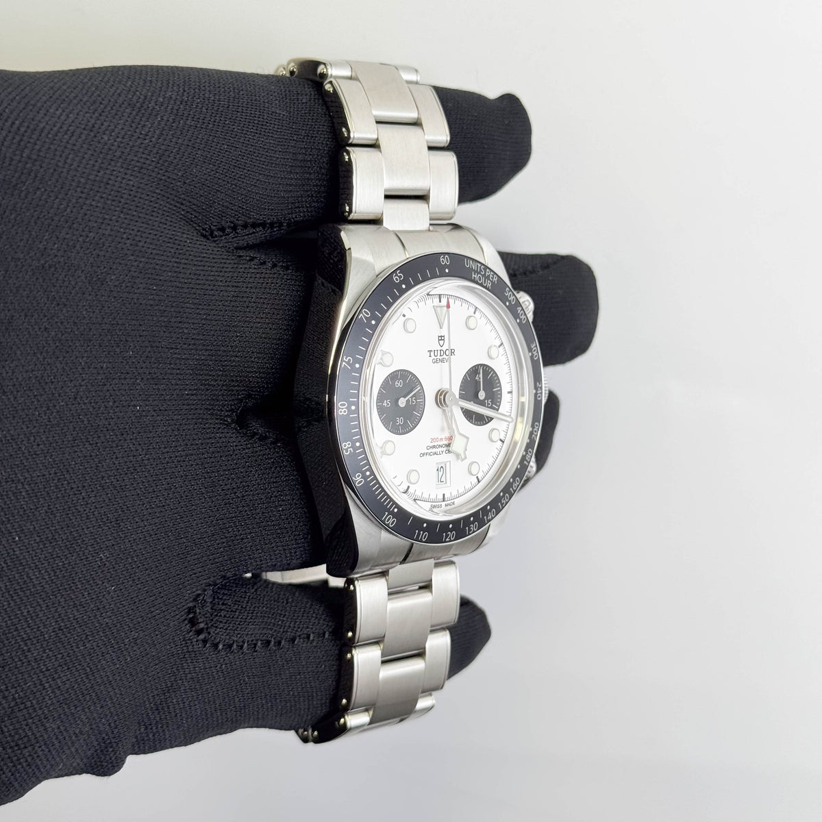 Tudor Black Bay Chrono 41mm White Dial Watch Ref# 79360N - Happy Jewelers Fine Jewelry Lifetime Warranty