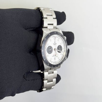 Tudor Black Bay Chrono 41mm White Dial Watch Ref# 79360N - Happy Jewelers Fine Jewelry Lifetime Warranty