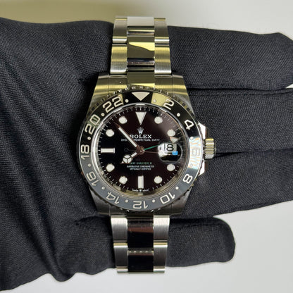 Rolex GMT-Master II 40mm Black Dial Ref# 126710GRNR - Happy Jewelers Fine Jewelry Lifetime Warranty