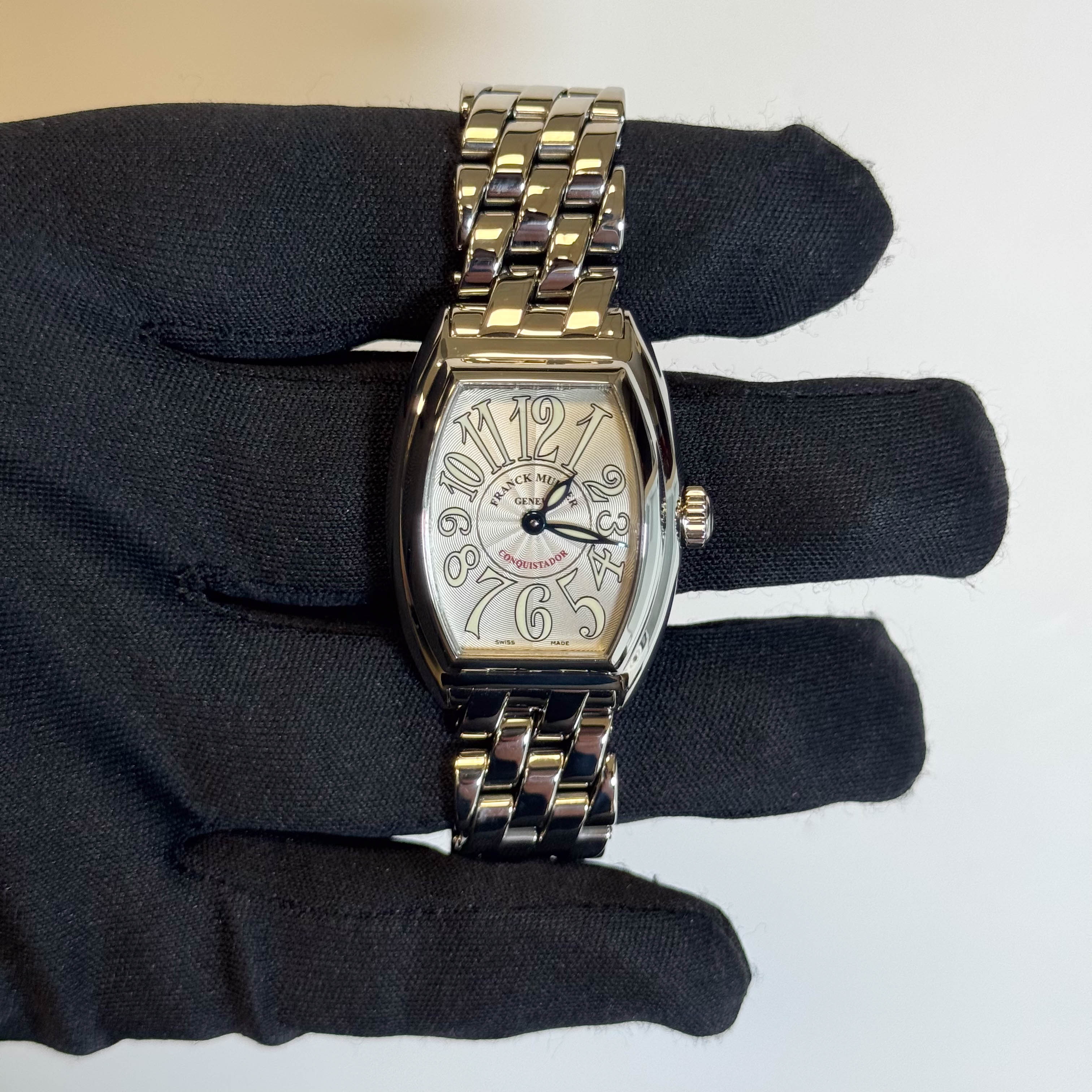 Franck Muller Conquistador 28mm Silver Dial Ref# 8005LQZ