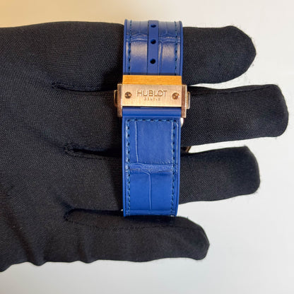 Hublot Big Bang Tutti Fruitti 41mm Blue Tourbillion Dial Watch Ref# 345.PL.5190.LR.0901