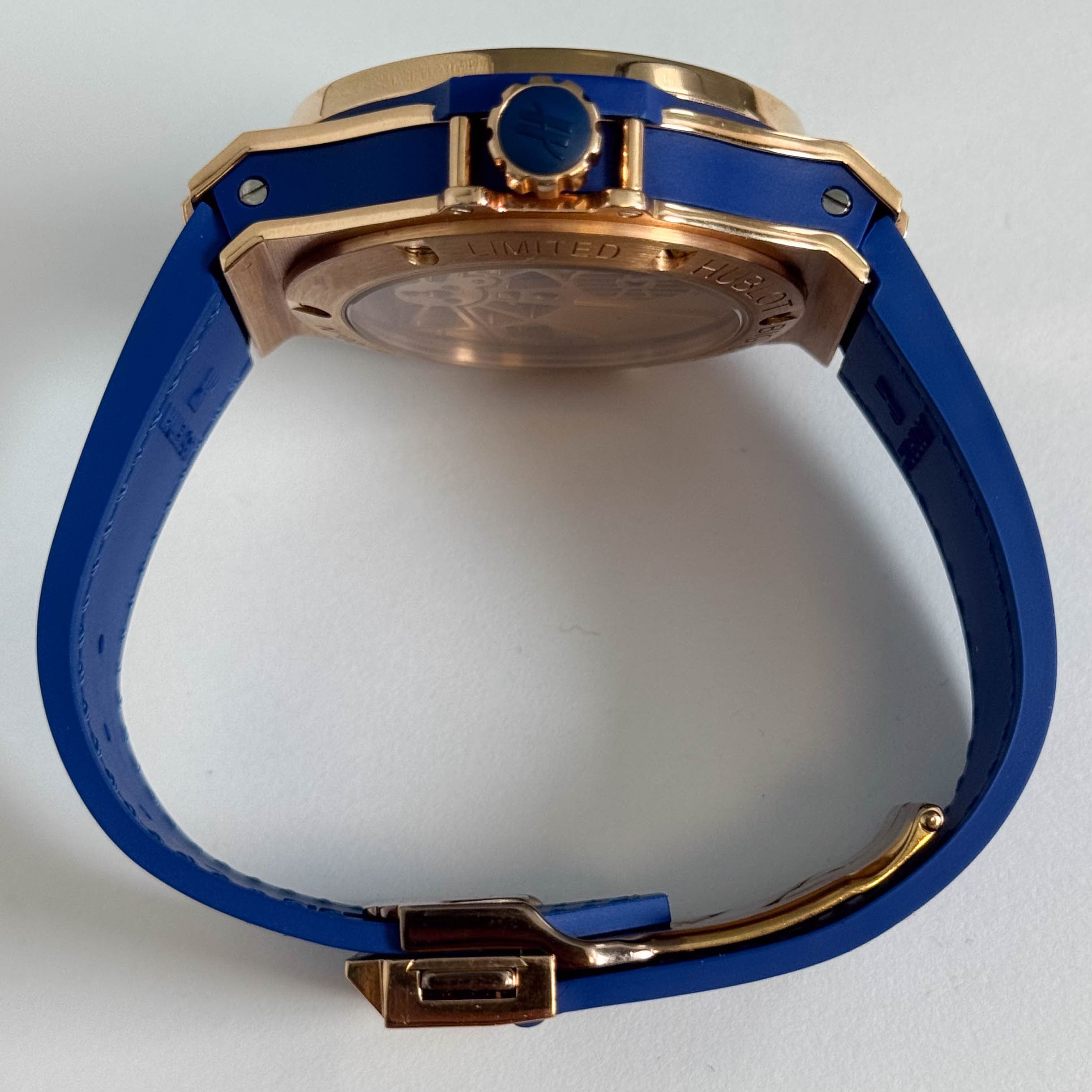 Hublot Big Bang Tutti Fruitti 41mm Blue Tourbillion Dial Watch Ref# 345.PL.5190.LR.0901