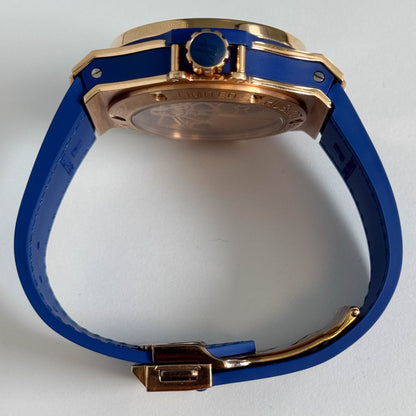 Hublot Big Bang Tutti Fruitti 41mm Blue Tourbillion Dial Watch Ref# 345.PL.5190.LR.0901