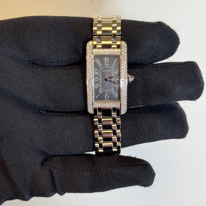 Cartier Tank Americaine 28mm Grey Dial Watch Ref# WB7051L1 - Happy Jewelers Fine Jewelry Lifetime Warranty