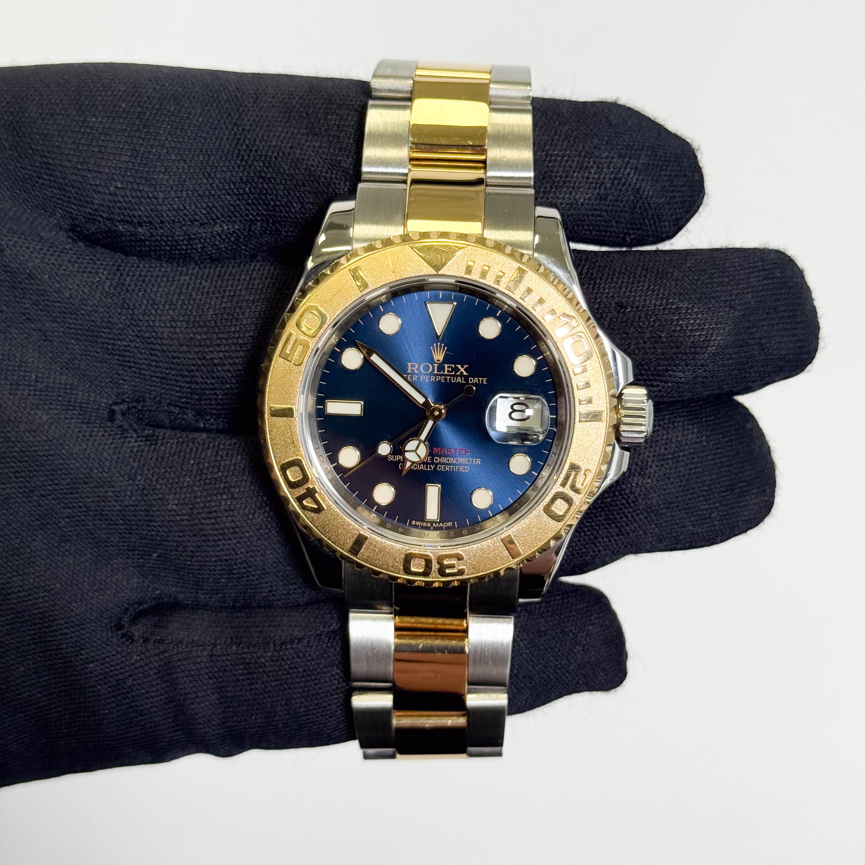 Rolex Yacht-Master 40mm Blue Dial Watch Ref# 16623 - Happy Jewelers Fine Jewelry Lifetime Warranty