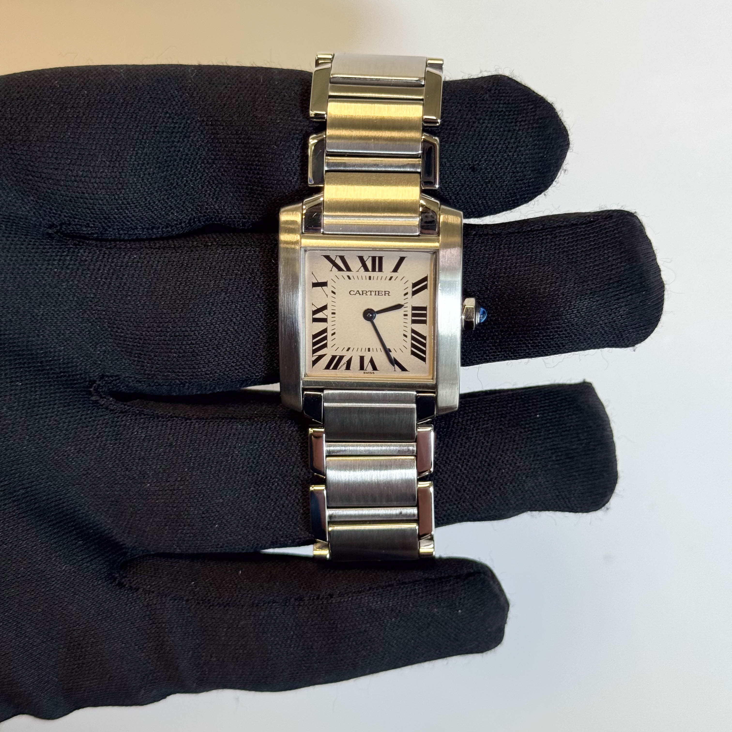 Cartier Tank 25mm White Dial Watch Ref# W51003Q3