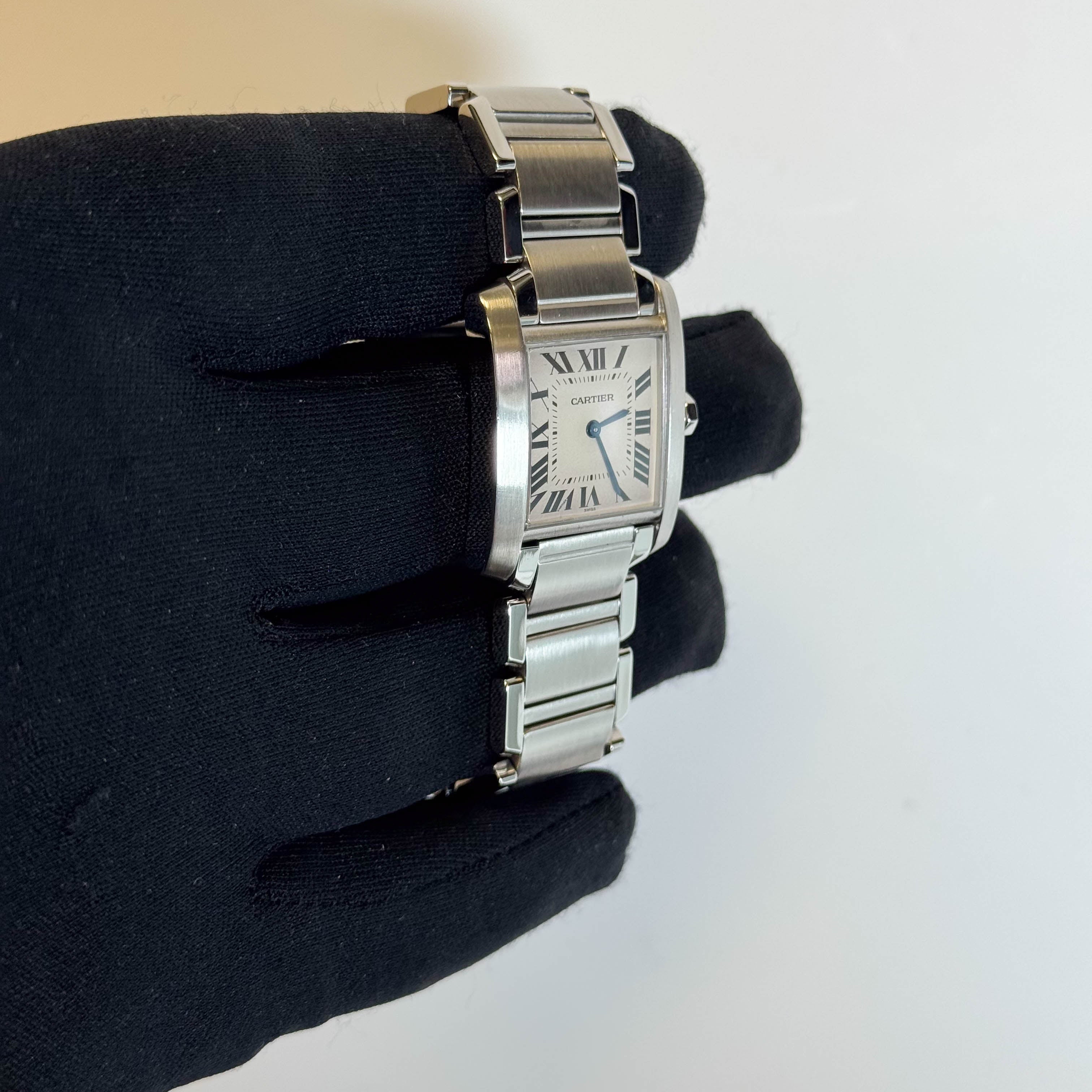 Cartier Tank 25mm White Dial Watch Ref# W51003Q3