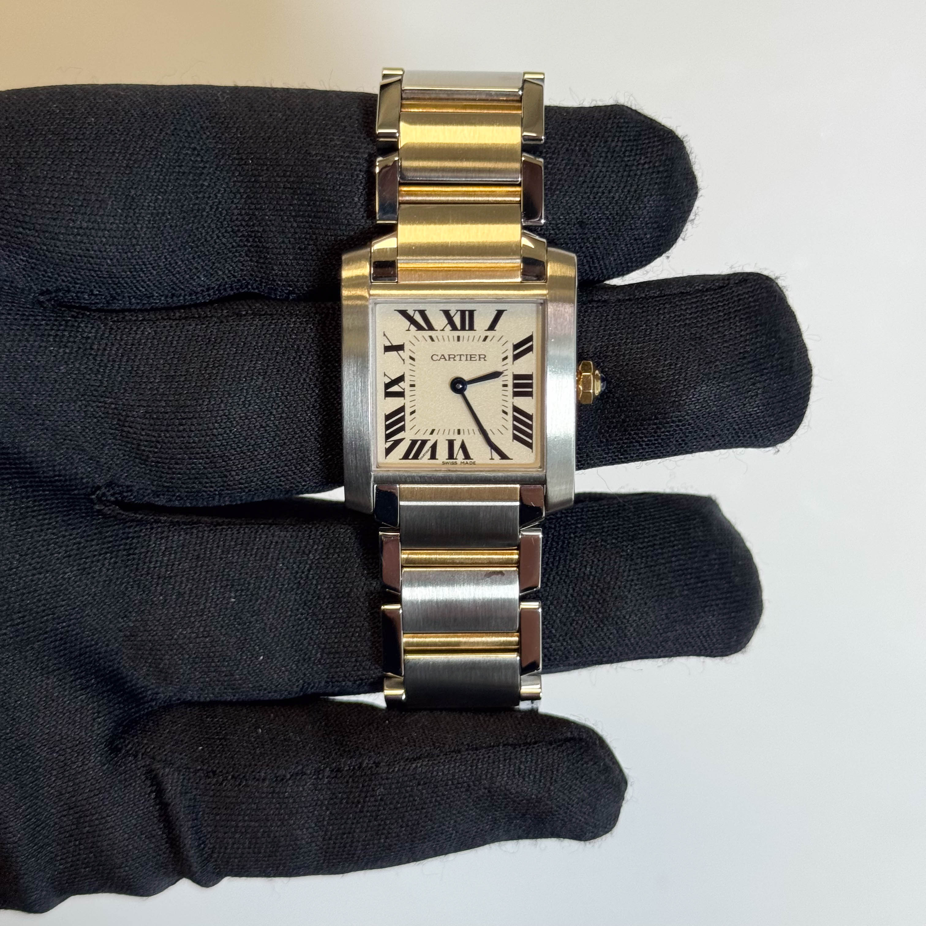 Cartier Tank 30mm Ivory Dial Watch Ref# W2TA0003