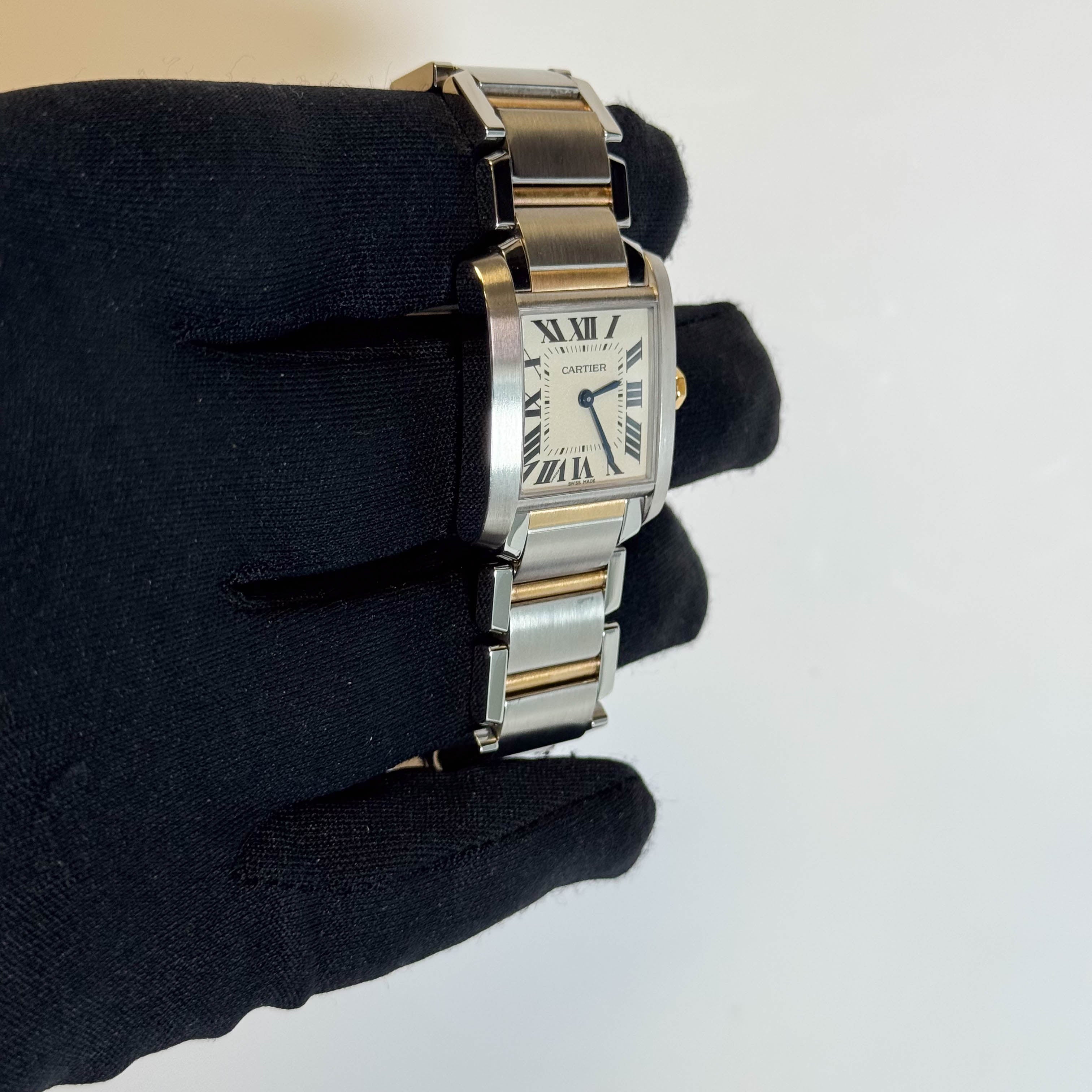 Cartier Tank 30mm Ivory Dial Watch Ref# W2TA0003