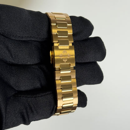 Patek Philippe Nautilus 35mm Champagne Dial Watch Ref# 7118/1R-010 - Happy Jewelers Fine Jewelry Lifetime Warranty
