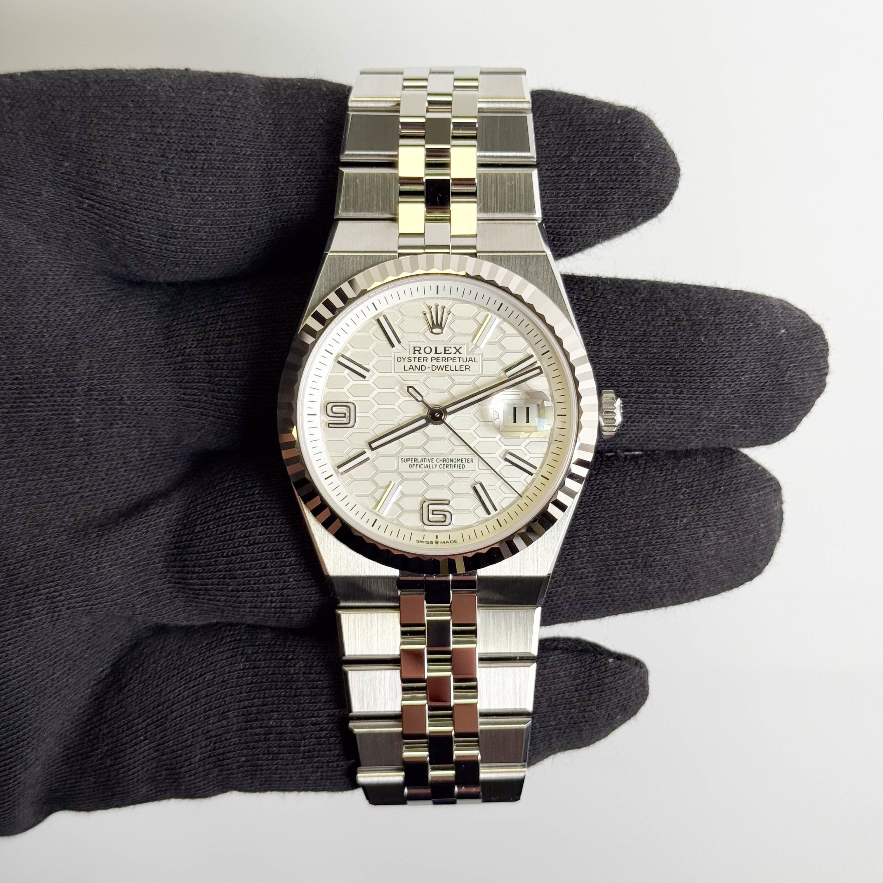 Rolex Land-Dweller 40mm White Dial Watch Ref # 127334