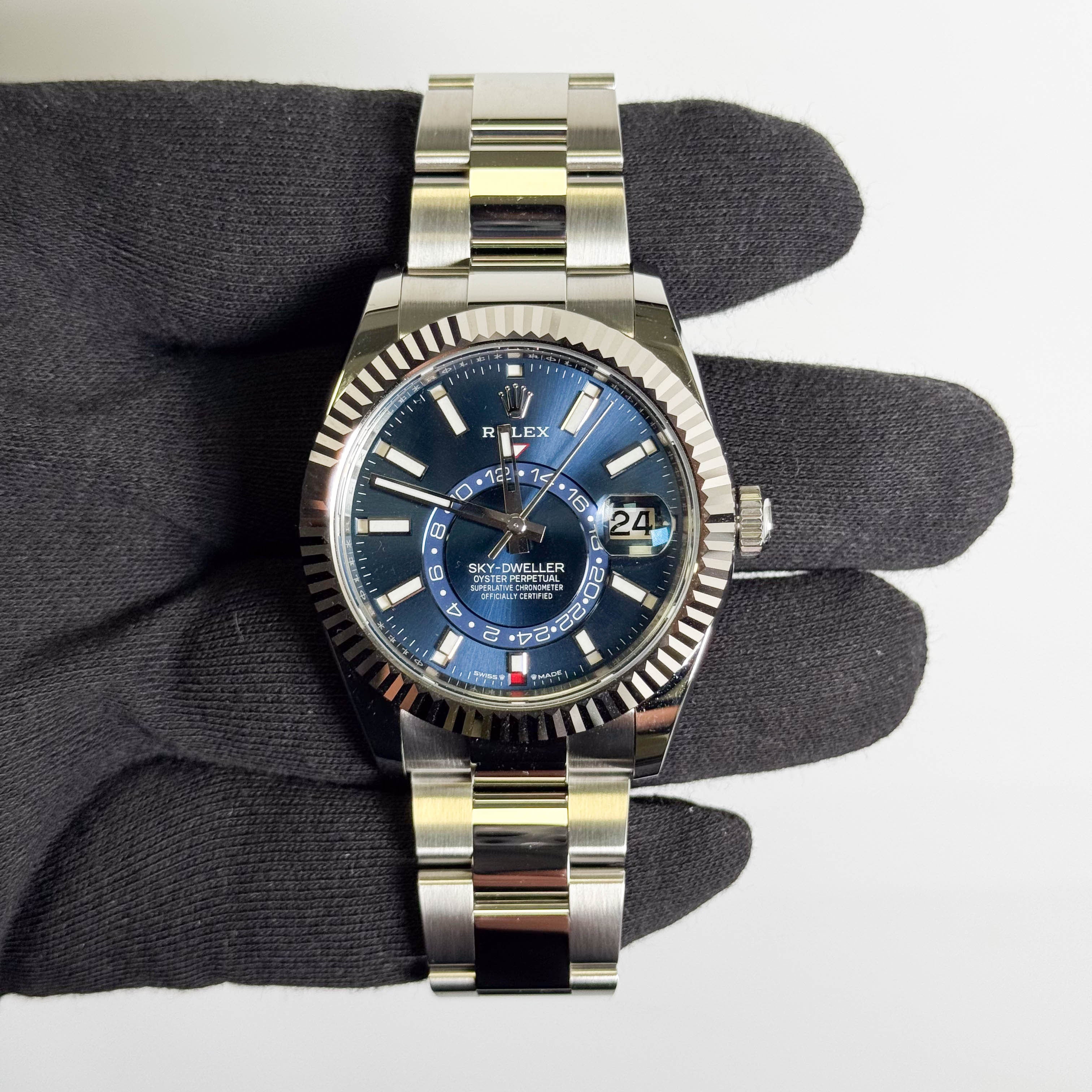 Rolex Sky-Dweller 42mm Blue Dial Watch Ref# 336934