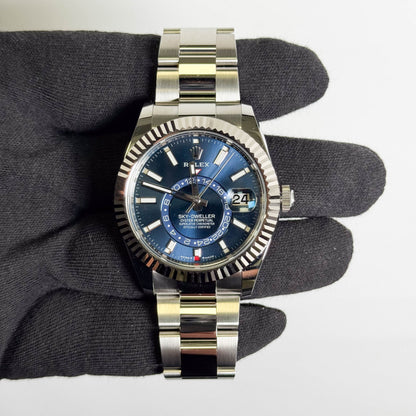 Rolex Sky-Dweller 42mm Blue Dial Watch Ref# 336934
