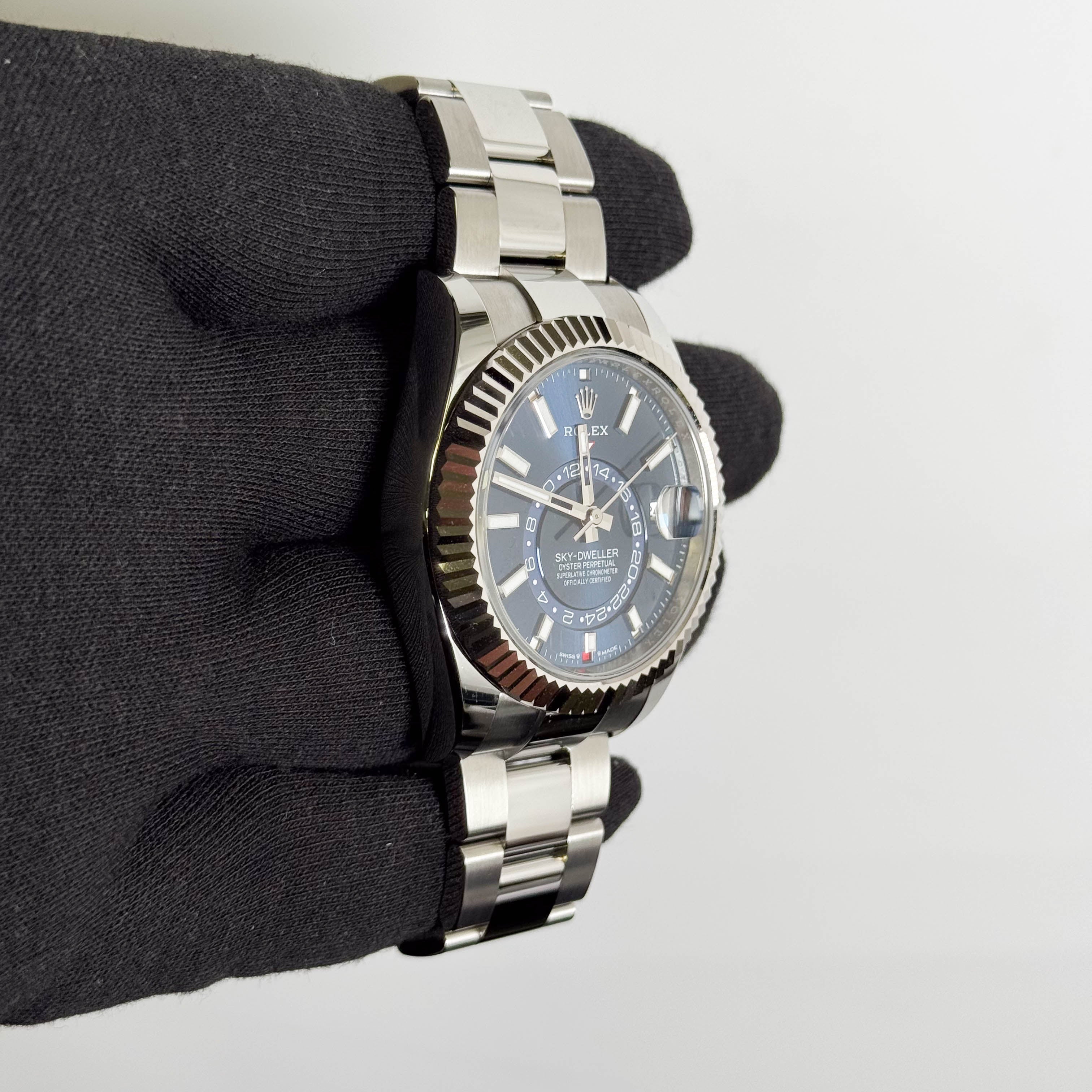 Rolex Sky-Dweller 42mm Blue Dial Watch Ref# 336934