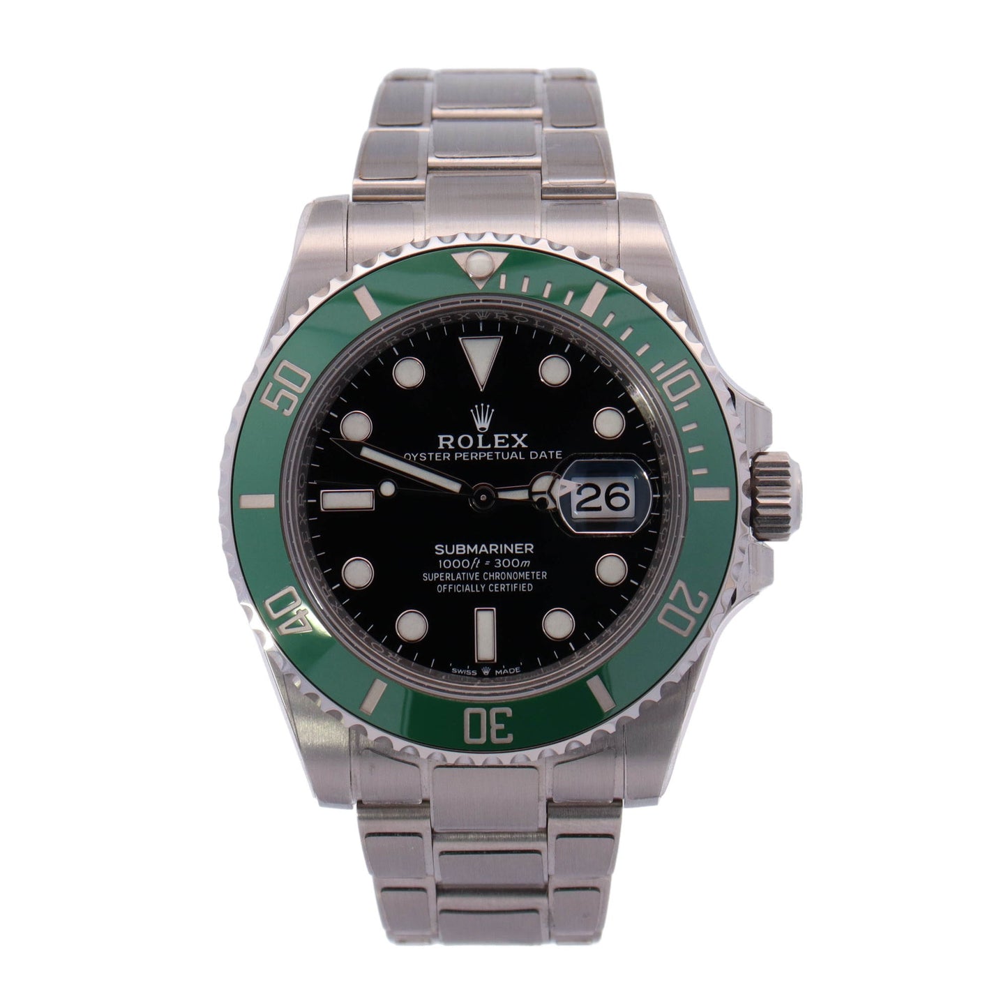 Rolex Submariner "Starbucks" 41mm Stainless Steel Black Dot Dial Watch Reference# 126610LV - Happy Jewelers Fine Jewelry Lifetime Warranty