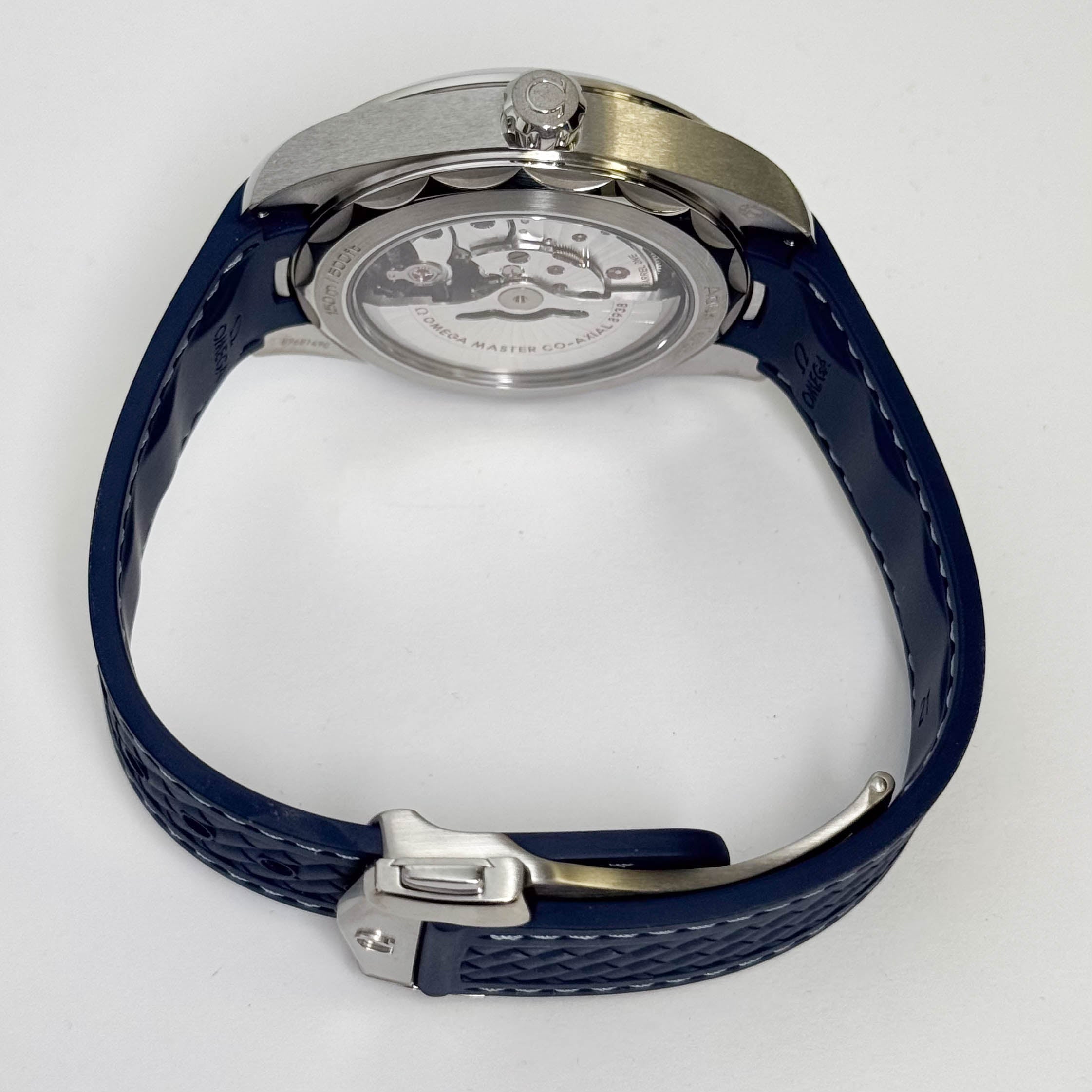 Omega Speedmaster Aquatimer 43mm Blue Earth Dial Watch Ref# 220.12.43.22.03.001 - Happy Jewelers Fine Jewelry Lifetime Warranty
