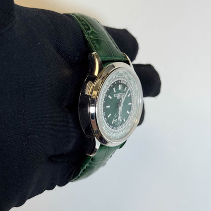 Patek Philippe World Time 39.5mm Green Dial Watch Ref# 5930P-001