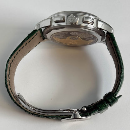 Patek Philippe World Time 39.5mm Green Dial Watch Ref# 5930P-001