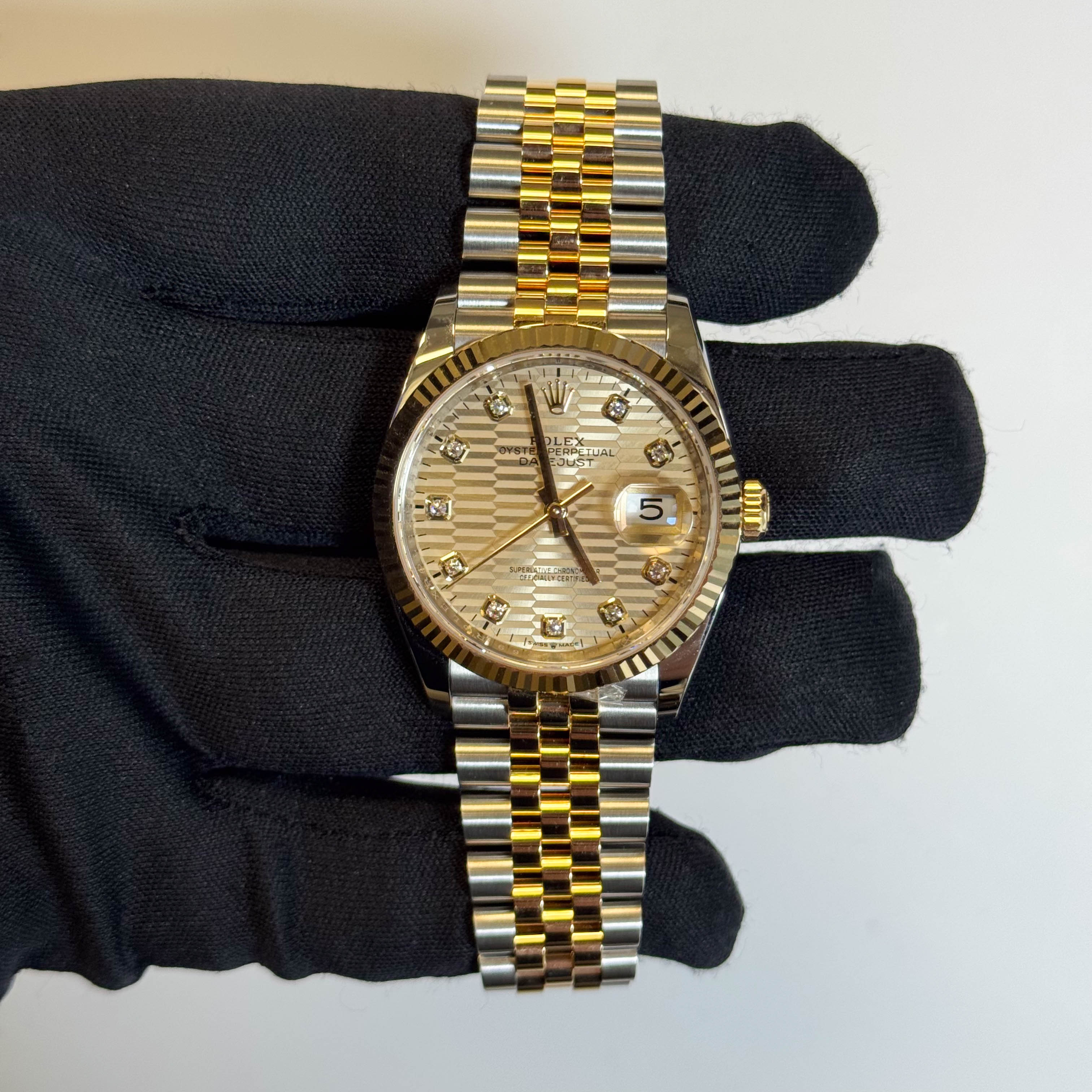 Rolex Datejust 36mm Champagne Dial Watch Ref# 126233