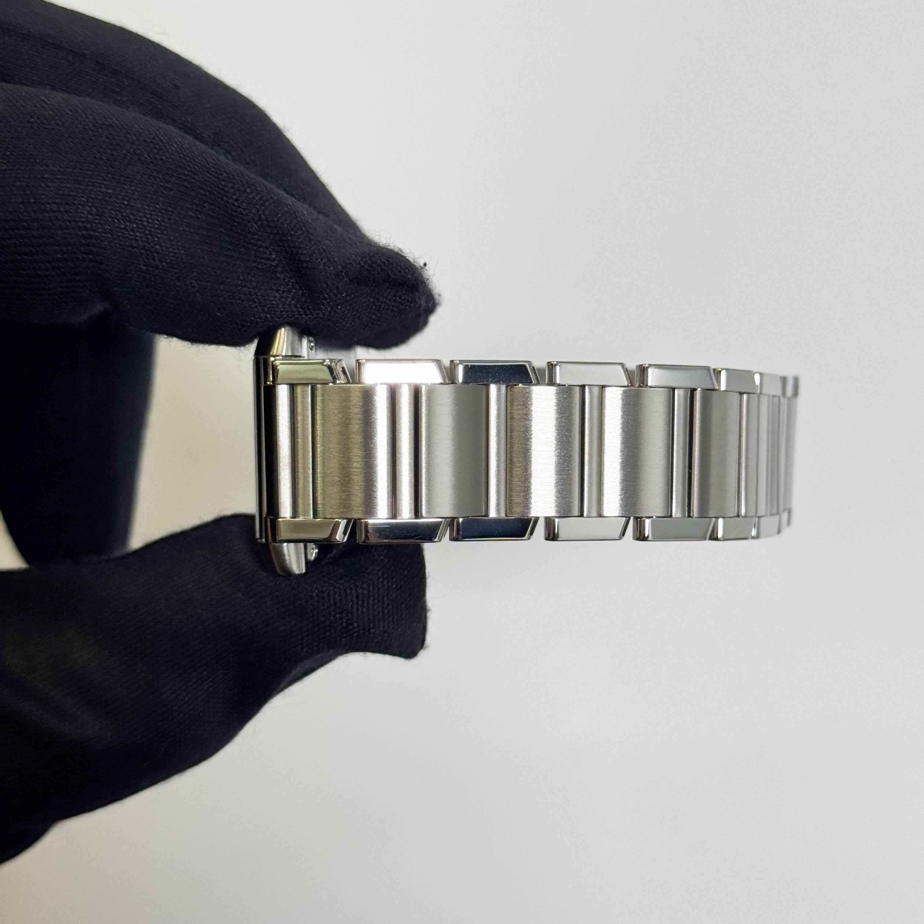 Cartier Tank Stainless Steel 25mm White/Ivory Dial Watch Ref# W51011Q3 - Happy Jewelers Fine Jewelry Lifetime Warranty