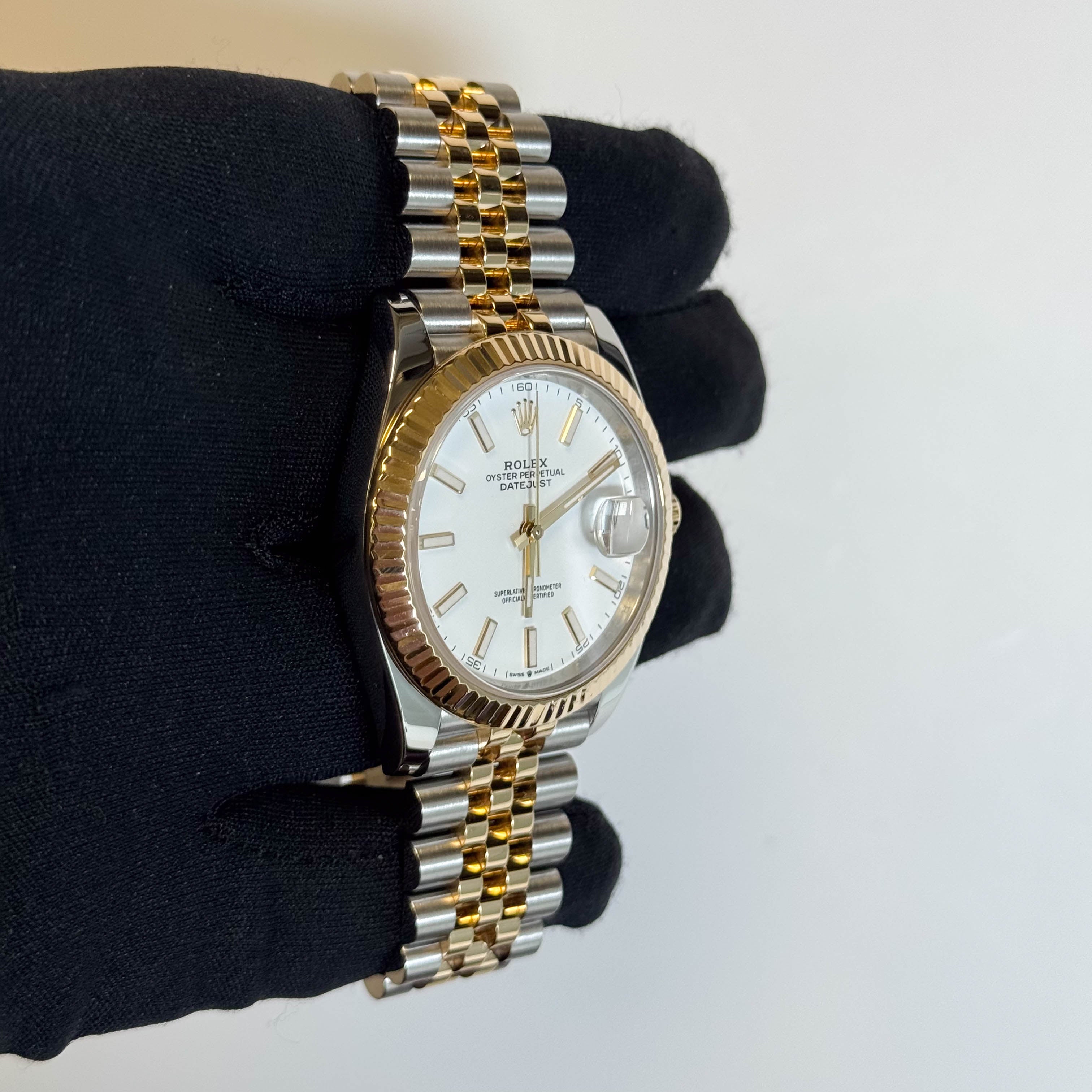 Rolex Datejust 41mm White Dial Watch Ref# 126333