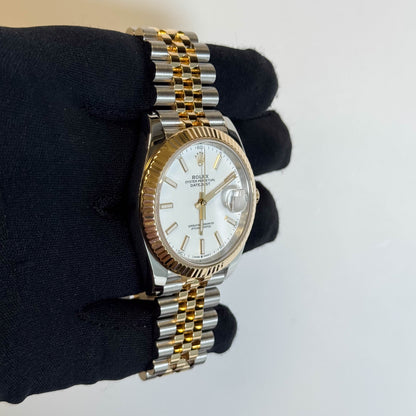 Rolex Datejust 41mm White Dial Watch Ref# 126333 - Happy Jewelers Fine Jewelry Lifetime Warranty