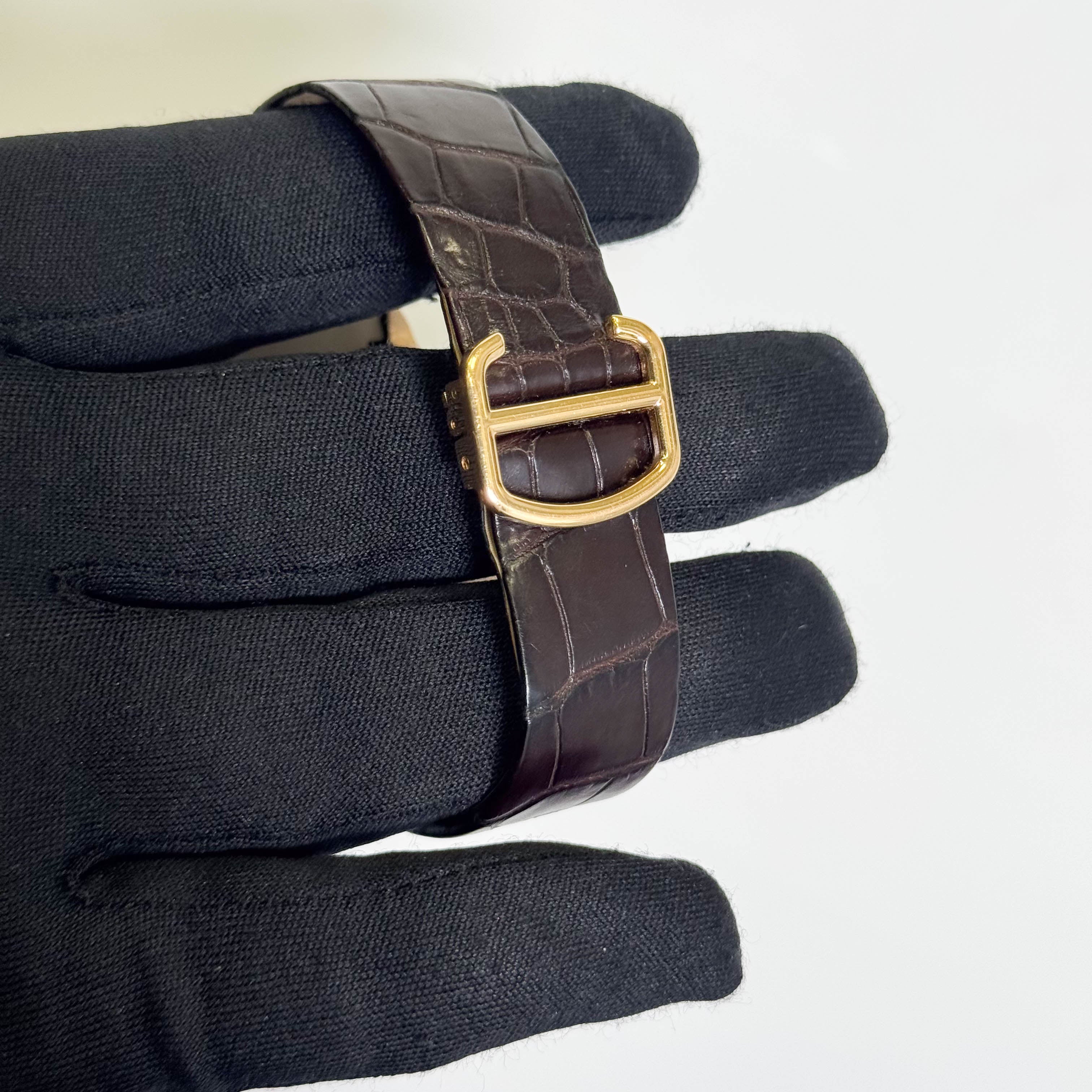 Cartier Santos Dumont 38mm Silver Roman Dial Watch Ref# W2020067 - Happy Jewelers Fine Jewelry Lifetime Warranty