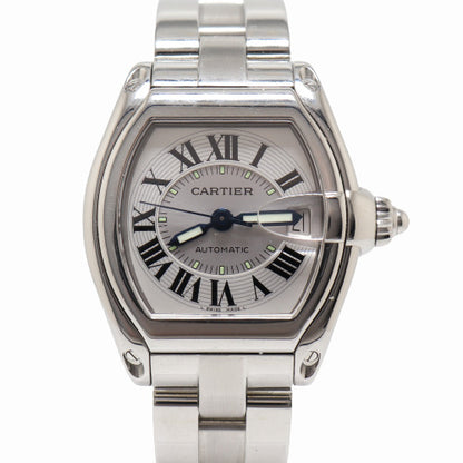 Cartier Roadster 38mm Silver Dial Watch Ref# W62000V3 - Happy Jewelers Fine Jewelry Lifetime Warranty