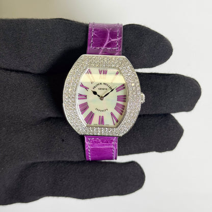 Franck Muller Infinity 35mm MOP Roman Dial Watch Ref# 3535 QZ R D3