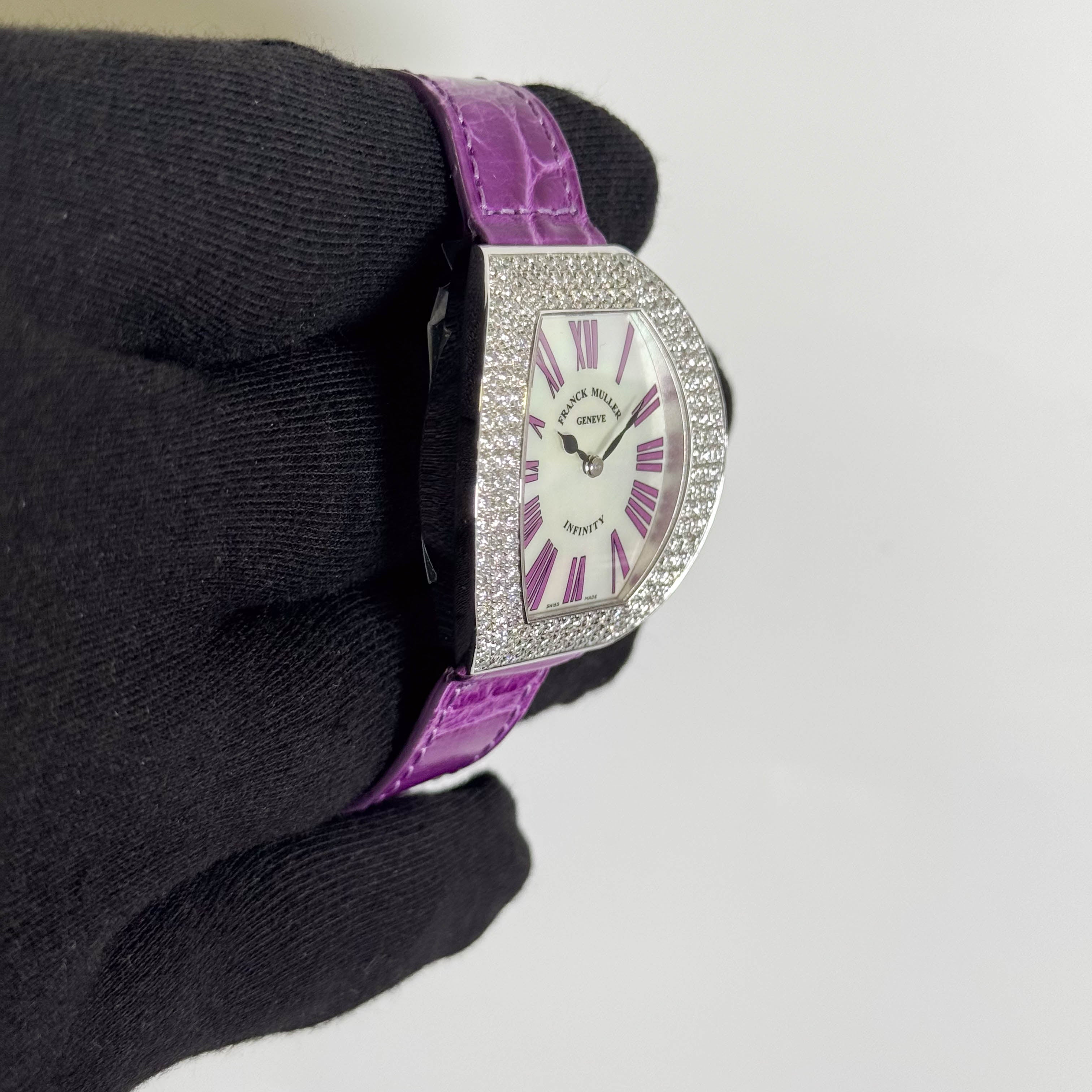 Franck Muller Infinity 35mm MOP Roman Dial Watch Ref# 3535 QZ R D3