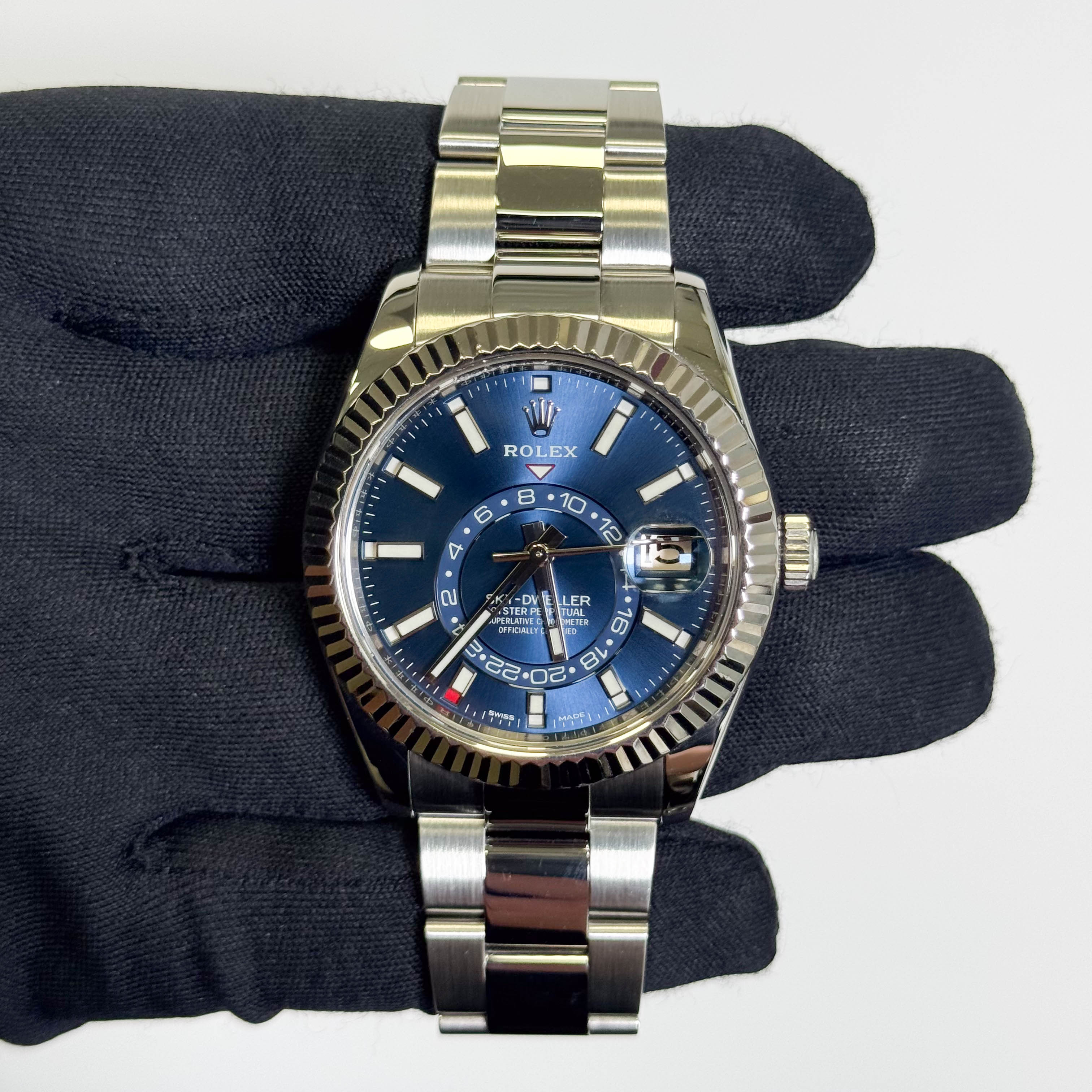 Rolex Sky-Dweller 42 mm Blue Dial Watch Ref# 326934 - Happy Jewelers Fine Jewelry Lifetime Warranty