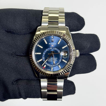 Rolex Sky-Dweller 42 mm Blue Dial Watch Ref# 326934 - Happy Jewelers Fine Jewelry Lifetime Warranty
