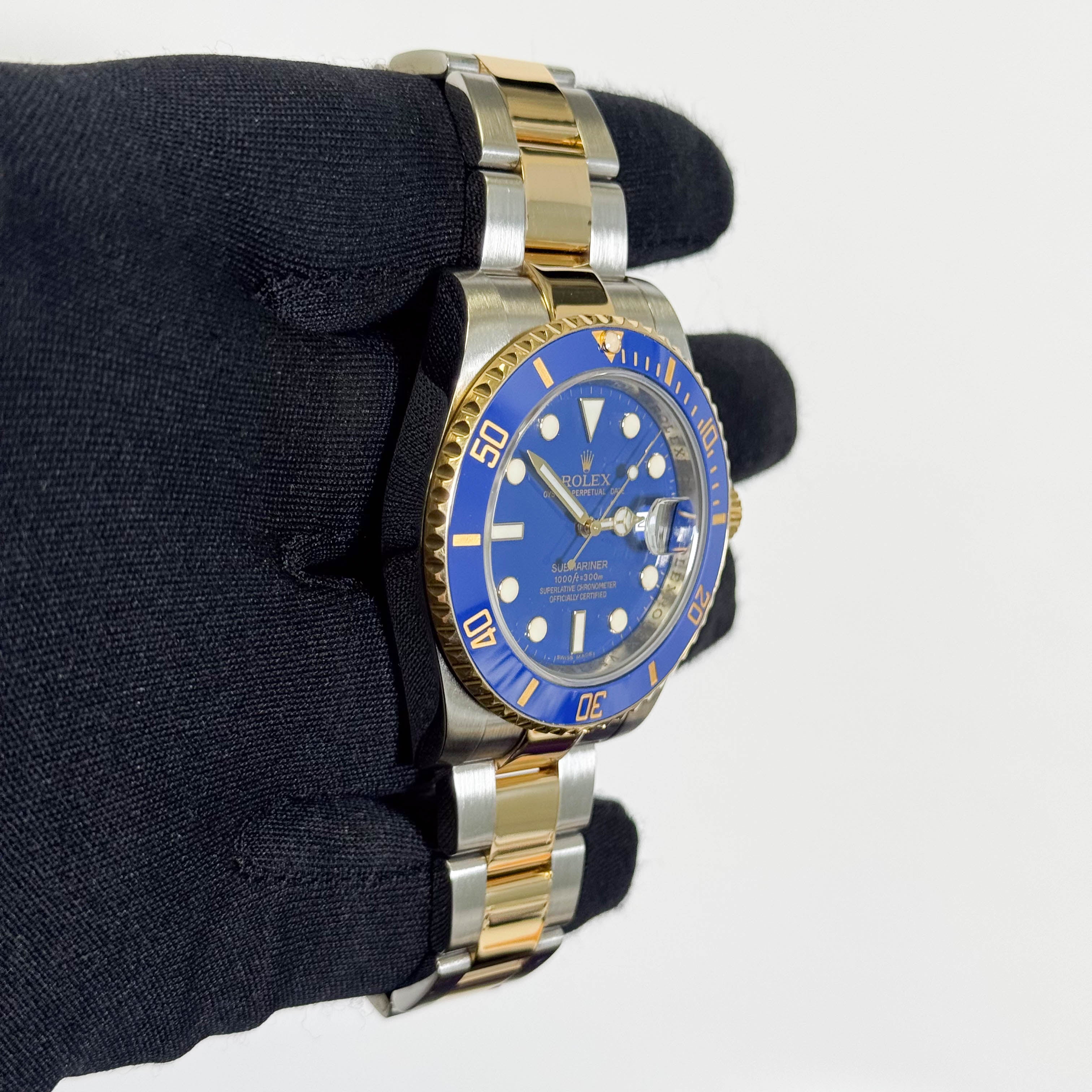 HAPPYブルー36 Rolex Submariner 40mm Blue Dial Watch Ref# 116613LB – Happy Jewelers