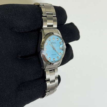 Rolex Oysterdate 31mm Turquoise Dial Watch Ref# 6466 - Happy Jewelers Fine Jewelry Lifetime Warranty