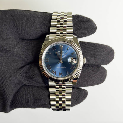 Rolex Datejust 41mm Blue Dial Watch Ref# 126334