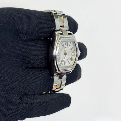 Cartier Roadster Stainless Steel 31mm Silver Dial Watch Ref# W62016V3 - Happy Jewelers Fine Jewelry Lifetime Warranty