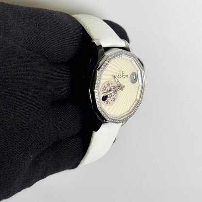 Corum Admirals Cup Legend 38mm White MOP Dial Watch Ref# 384.101.47/0F49AA01