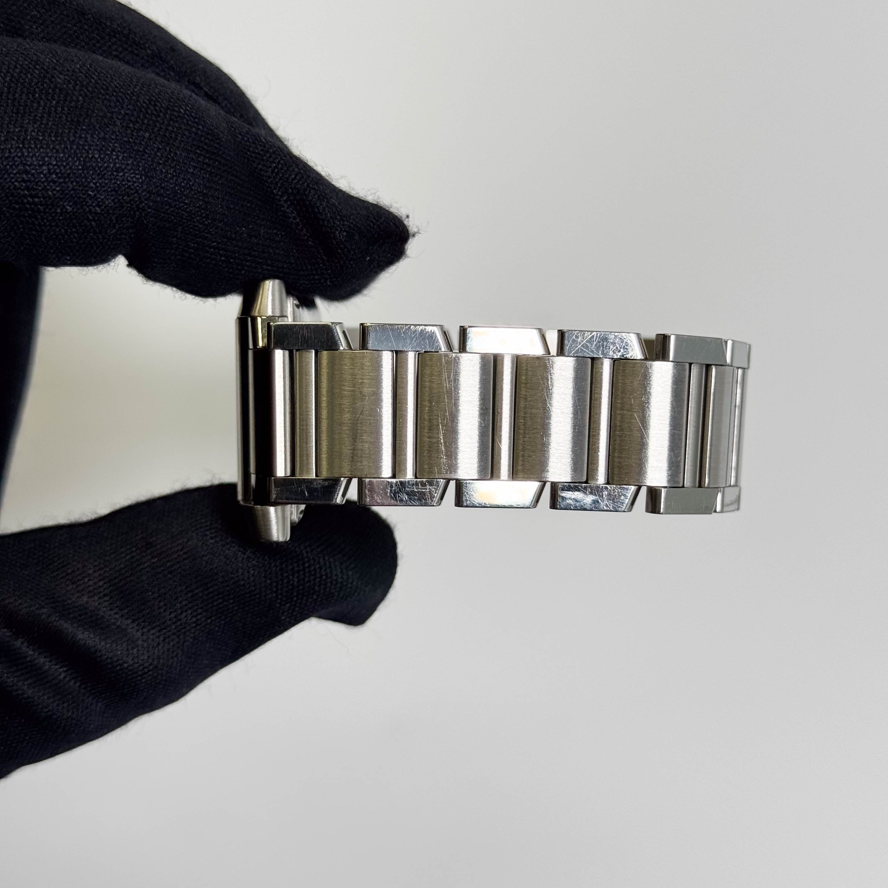 Cartier Tank Française Stainless Steel 28mm White Dial Watch Ref# W51002Q3 - Happy Jewelers Fine Jewelry Lifetime Warranty
