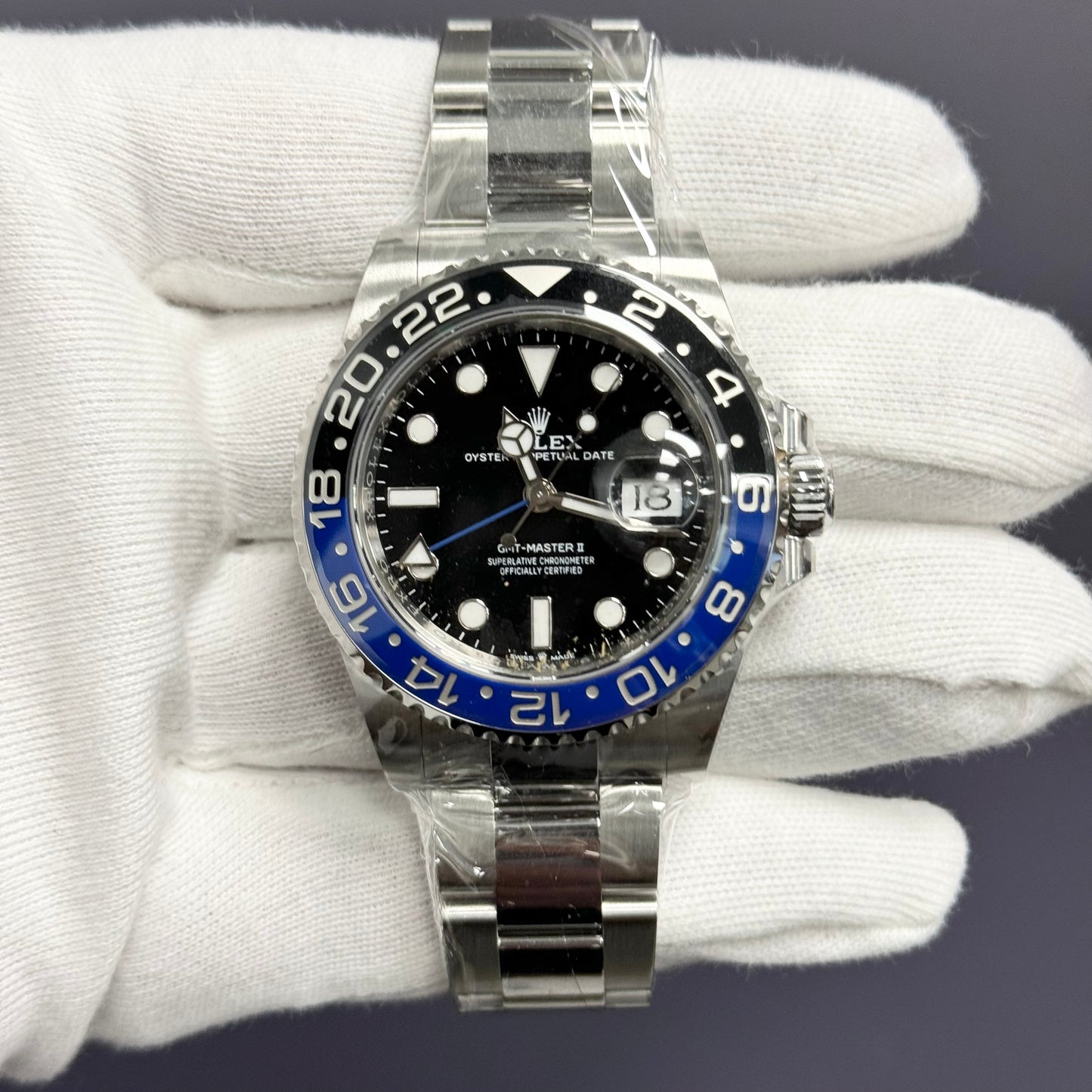 Rolex GMT-Master II 40mm Black Dial Watch Ref# 126710BLNR