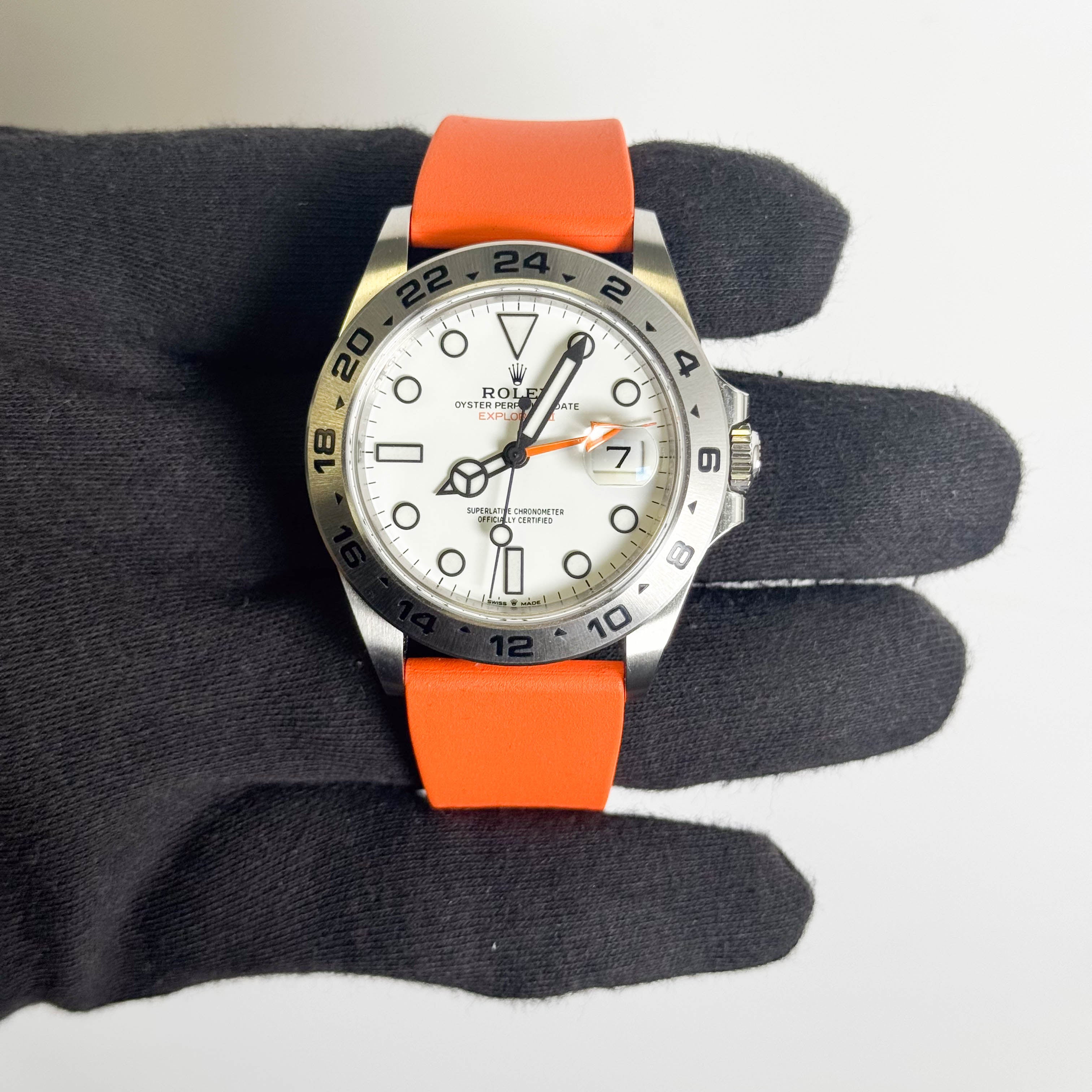 Rolex Explorer II 42mm White Dial Watch Ref# 226570