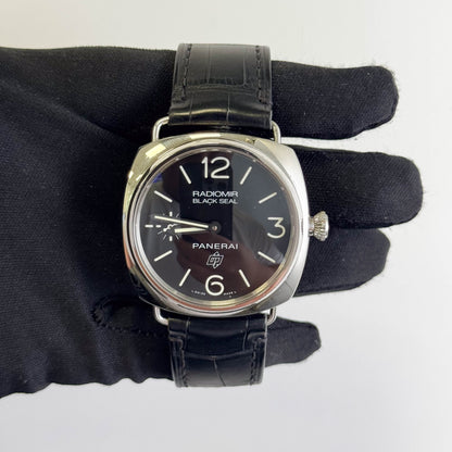 Panerai Radiomir 45mm Black Dial Watch Ref# PAM00380
