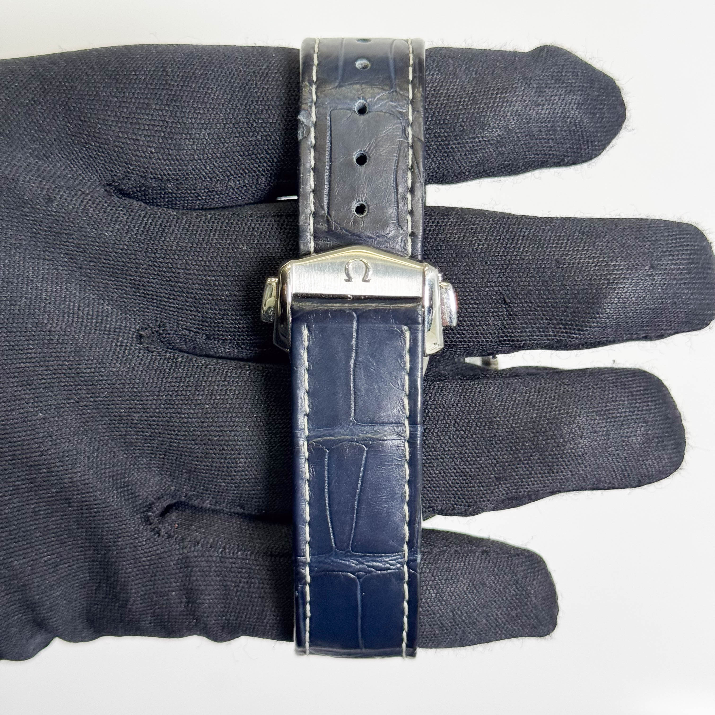 Omega Speedmaster Moonphase 44.25mm Blue Chronograph Dial Watch Ref# 304.33.44.52.03.001 - Happy Jewelers Fine Jewelry Lifetime Warranty