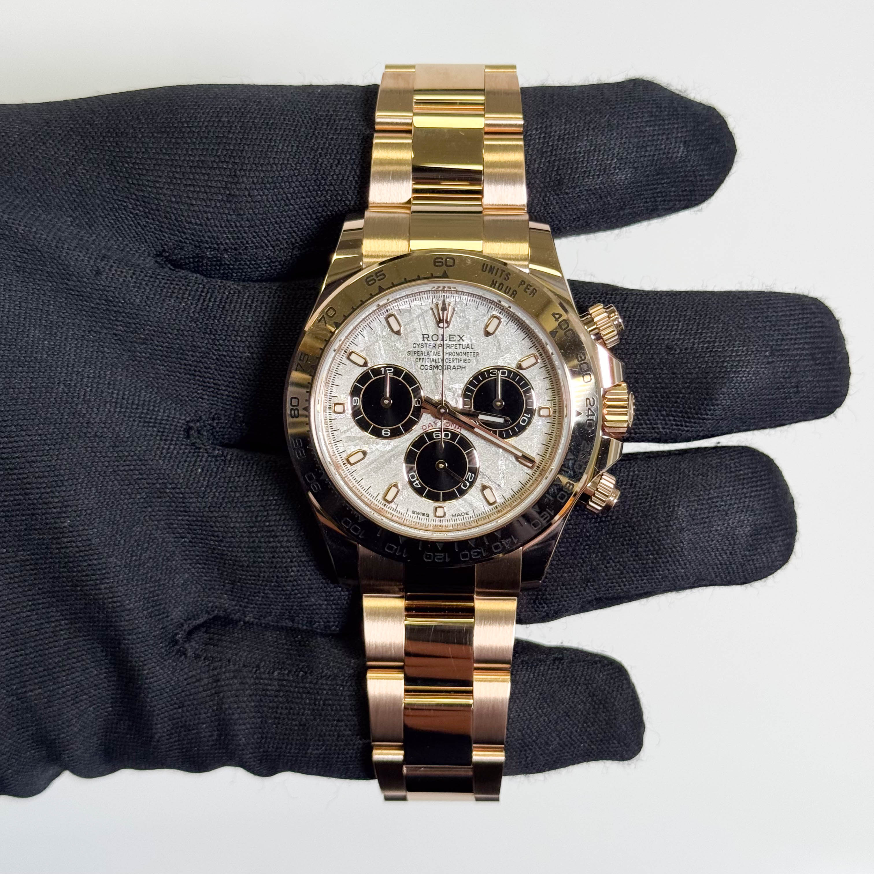 Rolex Daytona 40mm Meteorite Dial Watch Ref# 116505 - Happy Jewelers Fine Jewelry Lifetime Warranty