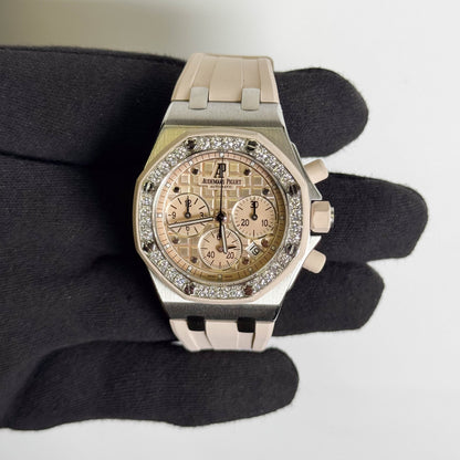 Audemars Piguet Royal Oak Offshore 37mm Pink Dial Watch Ref# 26048SK.ZZ.D082CA.01
