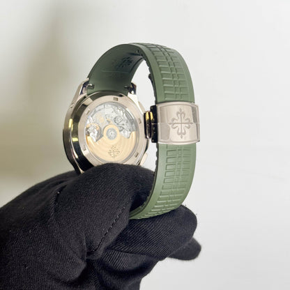 Patek Philippe Aquanaut 42mm Green Dial Watch Ref# 5968G-010