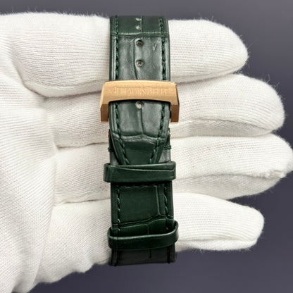 Audemars Piguet Royal Oak 41mm Green Dial Watch Ref# 26240OR.OO.D404CR.01 - Happy Jewelers Fine Jewelry Lifetime Warranty